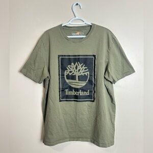 Timberland Size XXL Khaki Graphic Tee